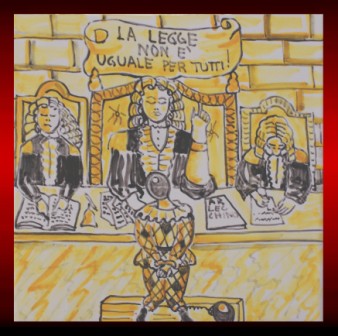 The law is not equal for anyone - in. about 8 x 8