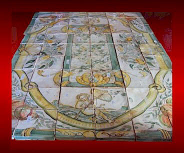 tavolo in maiolica - cm 120 x 180